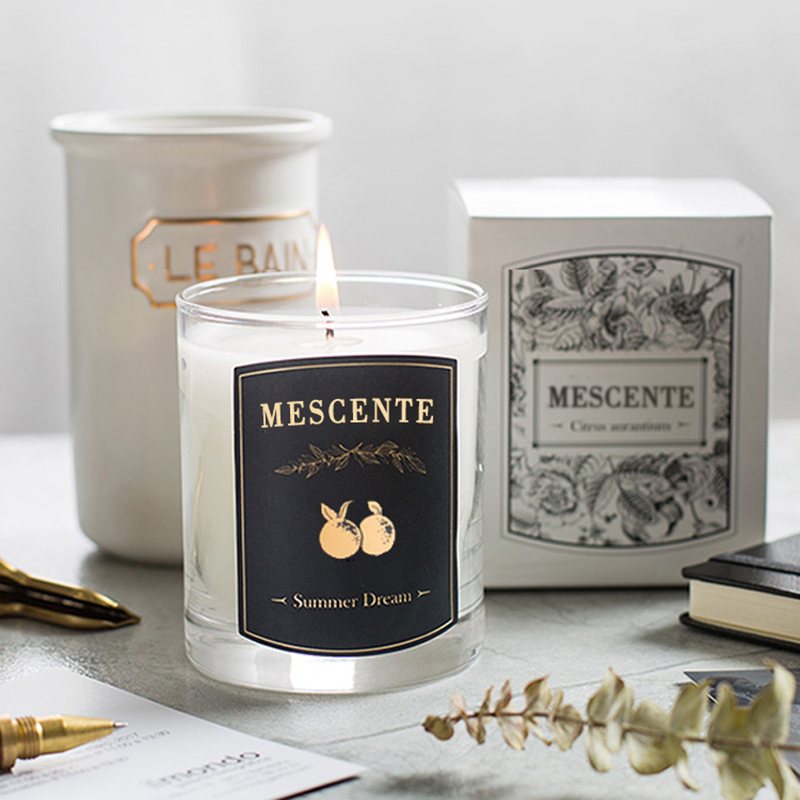 Lumânare cu ceară de soia parfumată cu etichetă privată pentru masaj decorativ de lux personalizat M&Scent