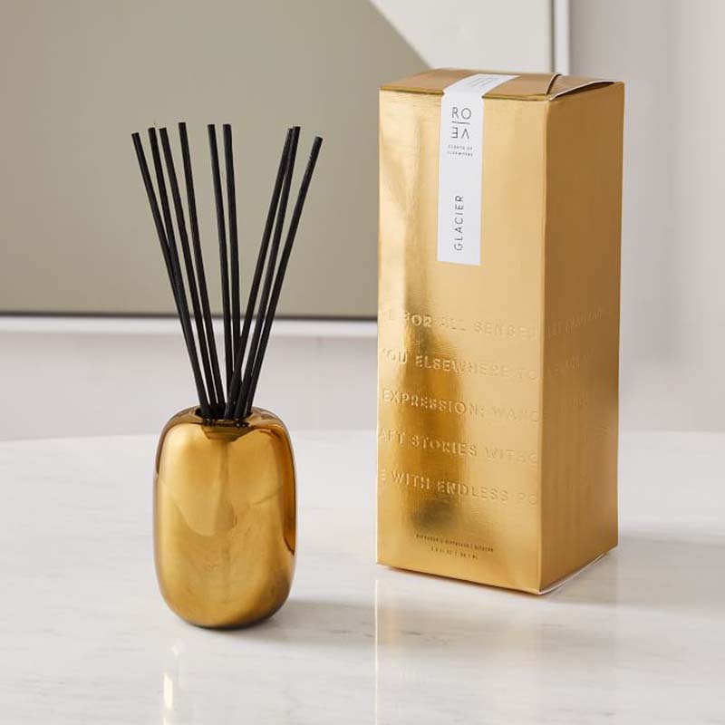 Set cadou de decorare cu lumânări de ceară de soia, cu semnătura cu imprimarea aurie personalizată de lux Amazon