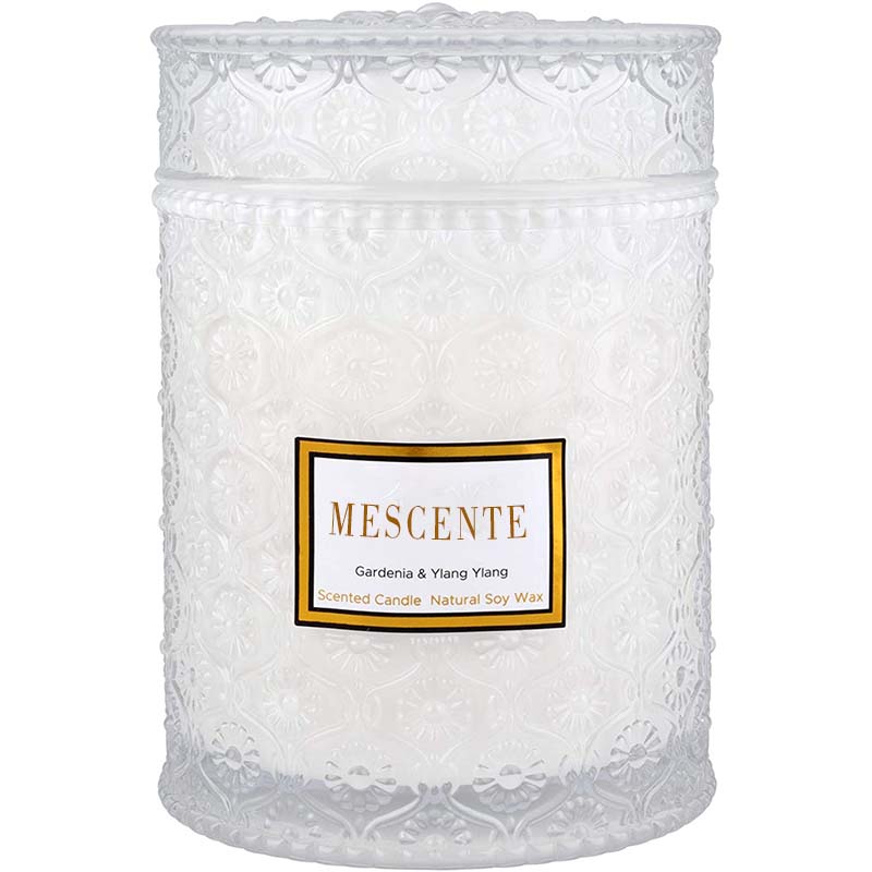 M&S cent Lumânare spa cu miros de flori uscate, de casă, eucalipt, mentă, ceară de soia