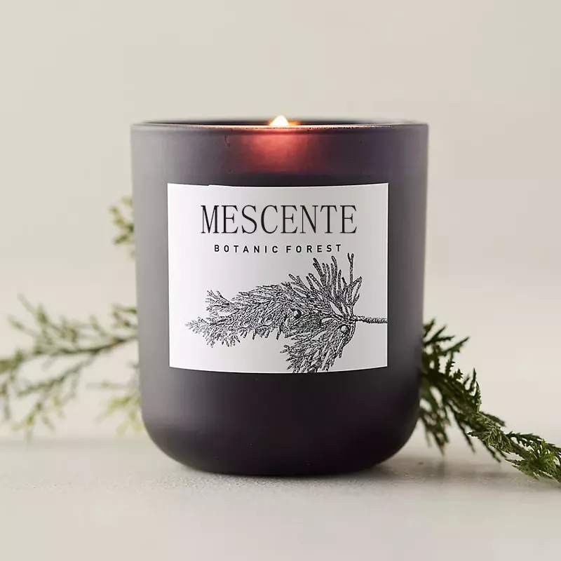 Lumanari parfumate de ceara de soia cu cristale naturale de lux, cu eticheta privata, pentru decorarea nuntii