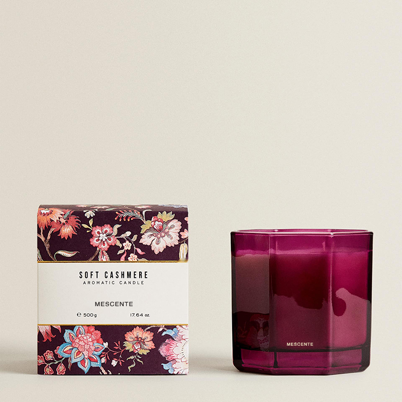 M&Scent Lumânări parfumate de lux de Crăciun Lumânări de ceară de soia aromoterapie în cutie cadou borcan de sticlă neagră