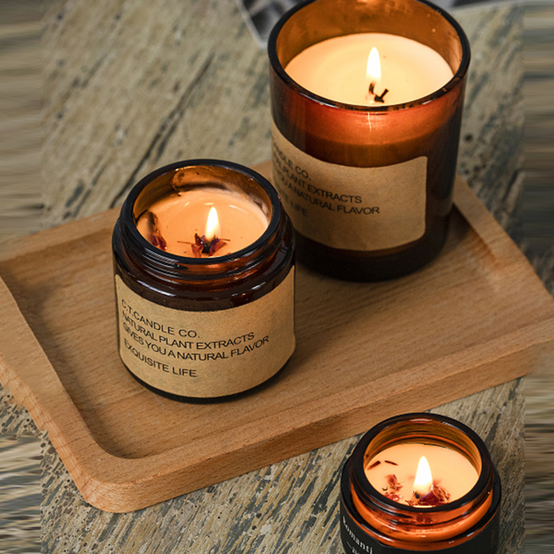 Set de difuzor de stuf și lumânări parfumate M&Scent cu decor de lux, cu ambalaj