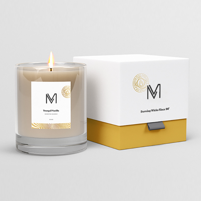 M&Scent fabric-gros direct lumânări parfumate de ceară de soie cu etichetă privată de lux cu cutie în vrac