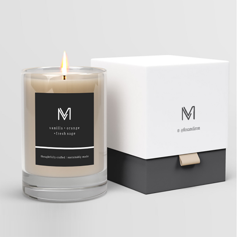 M&Scent fabric-gros direct lumânări parfumate de ceară de soie cu etichetă privată de lux cu cutie în vrac