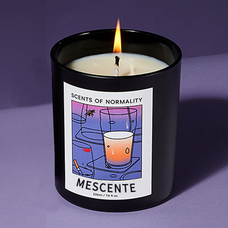 M&Scent Wholesale Lumânări de ceară de soia, cu aromă de cristal de Crăciun, cu etichetă privată, personalizate de lux