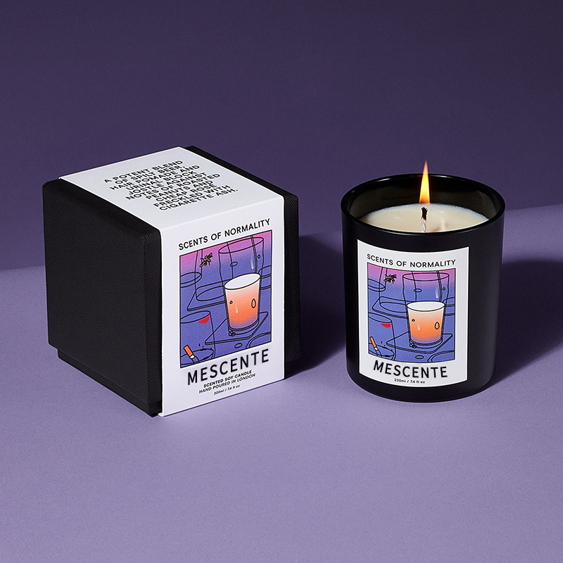 M&Scent Wholesale Lumânări de ceară de soia, cu aromă de cristal de Crăciun, cu etichetă privată, personalizate de lux
