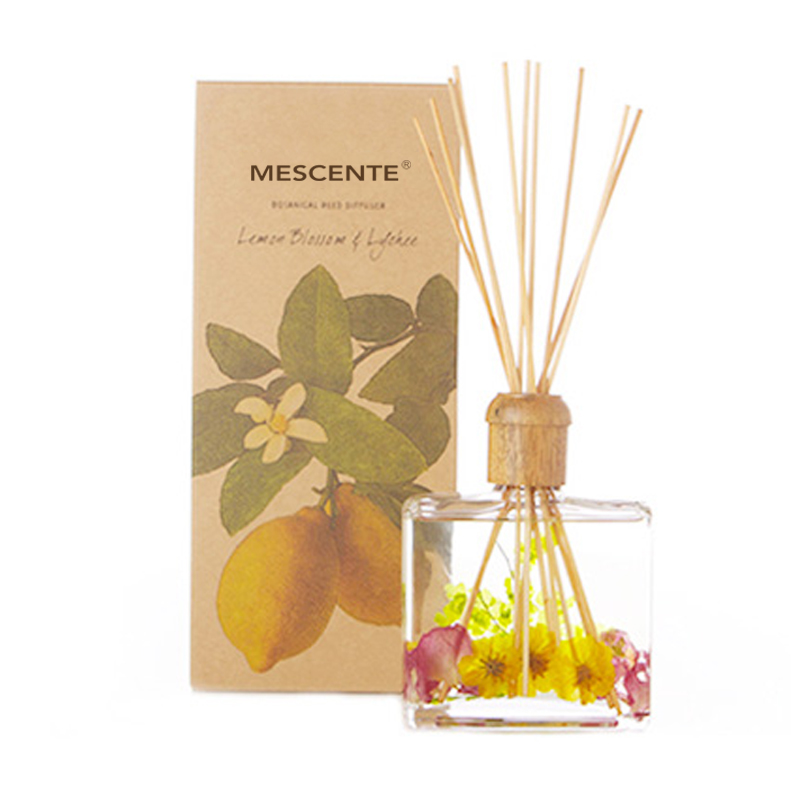 Comerț cu ridicată înaltă calitate, lux, cu etichetă personală, difuzor de trestie de aromă din lemn Sola, cu cutie.