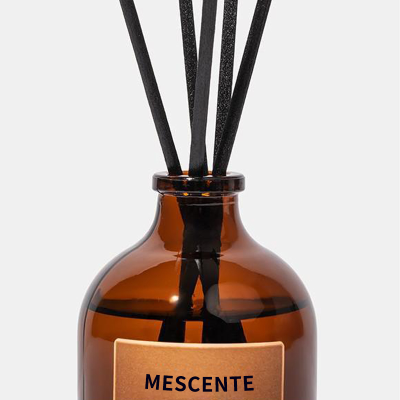 Bețișoare colorate din sticlă de lux, negru și auriu, 100 ml, difuzor de stuf din fibră, odorizant, solvent