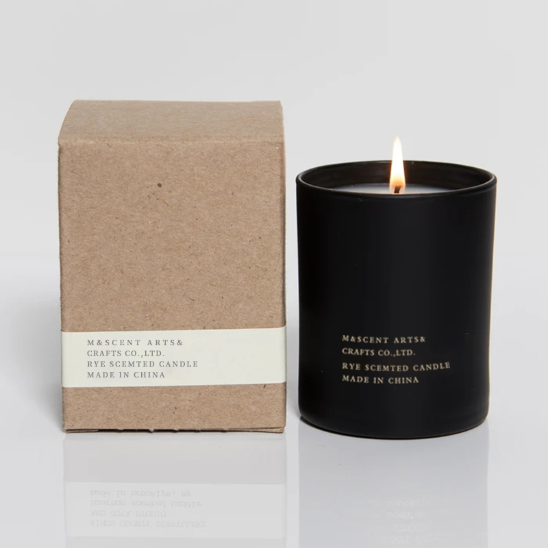 M&Scent Comert cu ridicata ieftin, cu eticheta proprie, fitil mare din lemn alb, luminari parfumate cu uleiuri esentiale pentru aromaterapie.