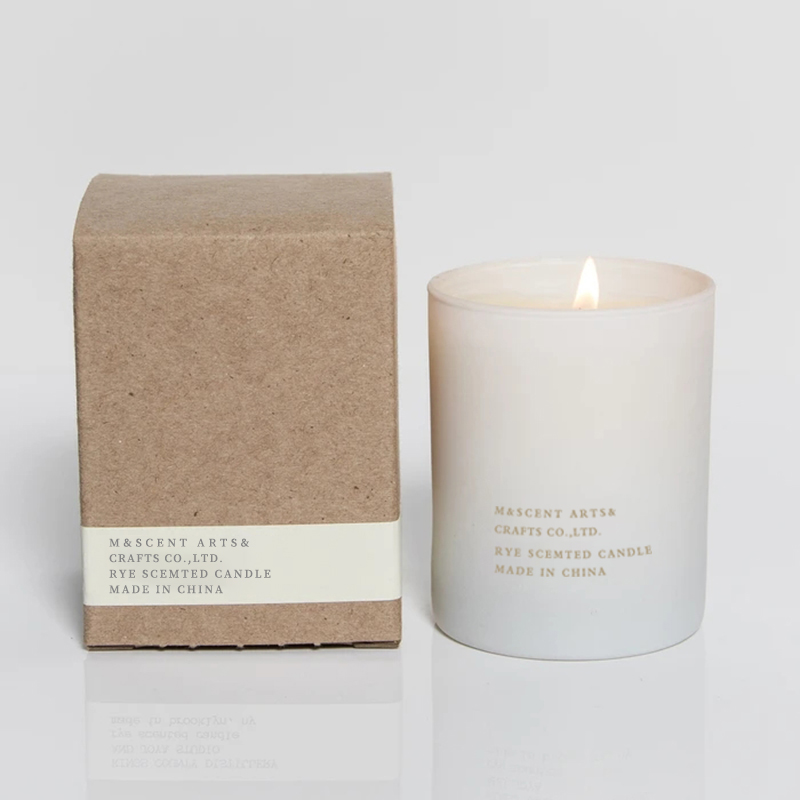 M&Scent Comert cu ridicata ieftin, cu eticheta proprie, fitil mare din lemn alb, luminari parfumate cu uleiuri esentiale pentru aromaterapie.