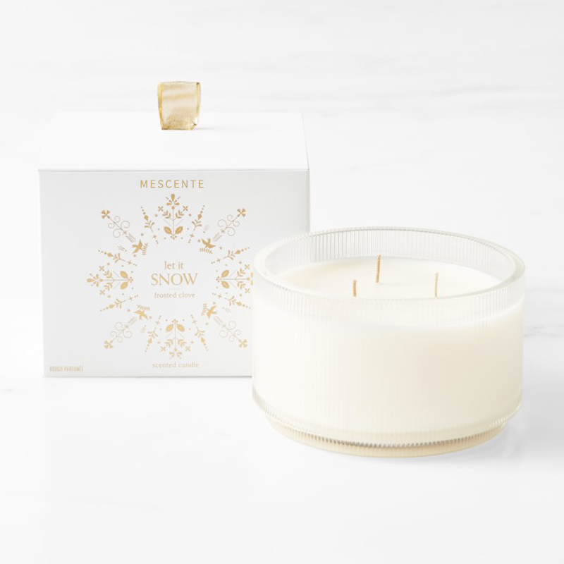 Logo personalizat M&Scent Lumânări cu parfum de soia, claritate organică, etichetă privată, în borcan de sticlă