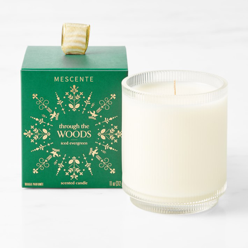 Logo personalizat M&Scent Lumânări cu parfum de soia, claritate organică, etichetă privată, în borcan de sticlă