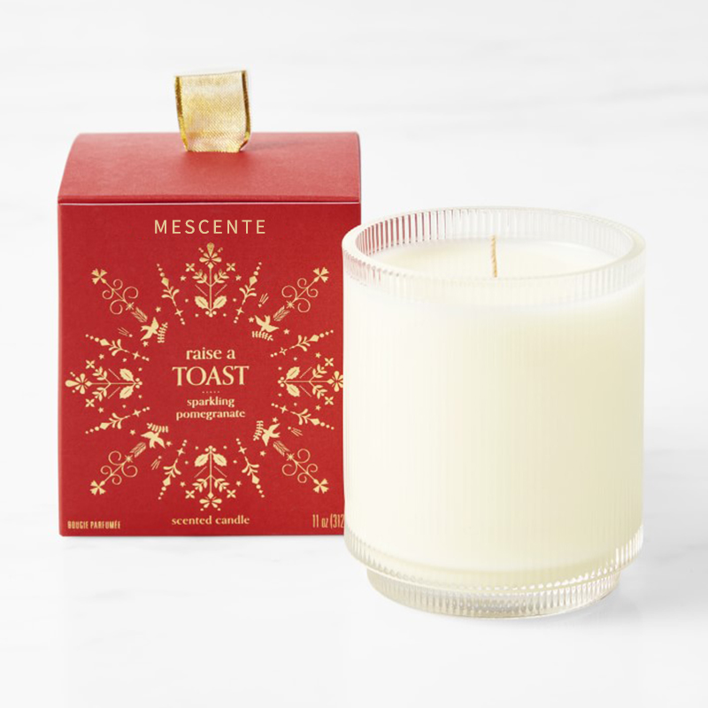 Logo personalizat M&Scent Lumânări cu parfum de soia, claritate organică, etichetă privată, în borcan de sticlă