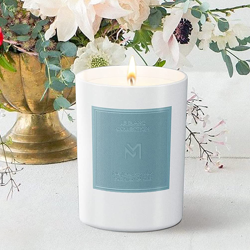 M&Scent Wholesale Custom Luxury Borcan de sticlă neagră Seturi de lumânări cu ceară de soia pentru aromaterapie de Crăciun
