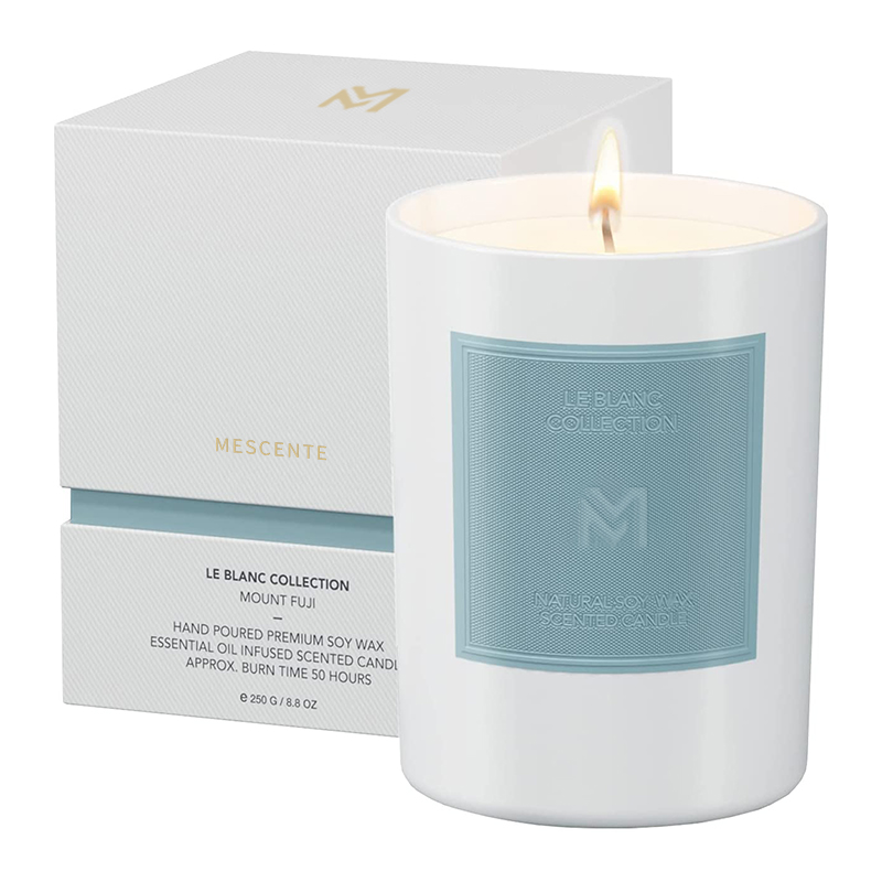 M&Scent Wholesale Custom Luxury Borcan de sticlă neagră Seturi de lumânări cu ceară de soia pentru aromaterapie de Crăciun