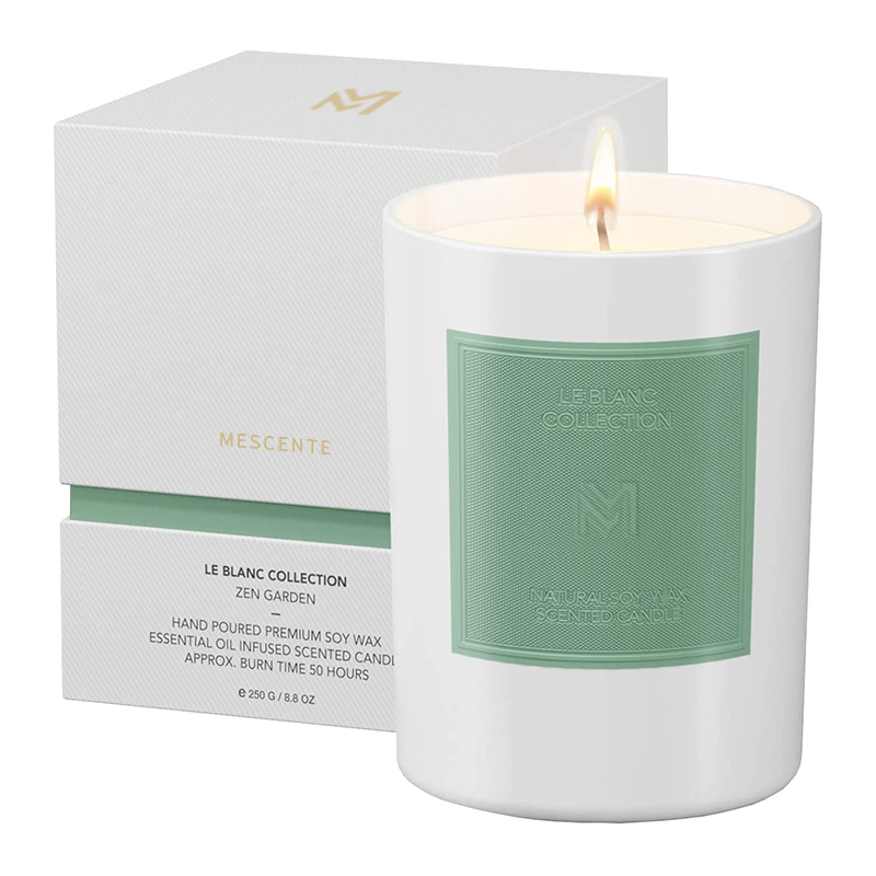 M&Scent Wholesale Custom Luxury Borcan de sticlă neagră Seturi de lumânări cu ceară de soia pentru aromaterapie de Crăciun