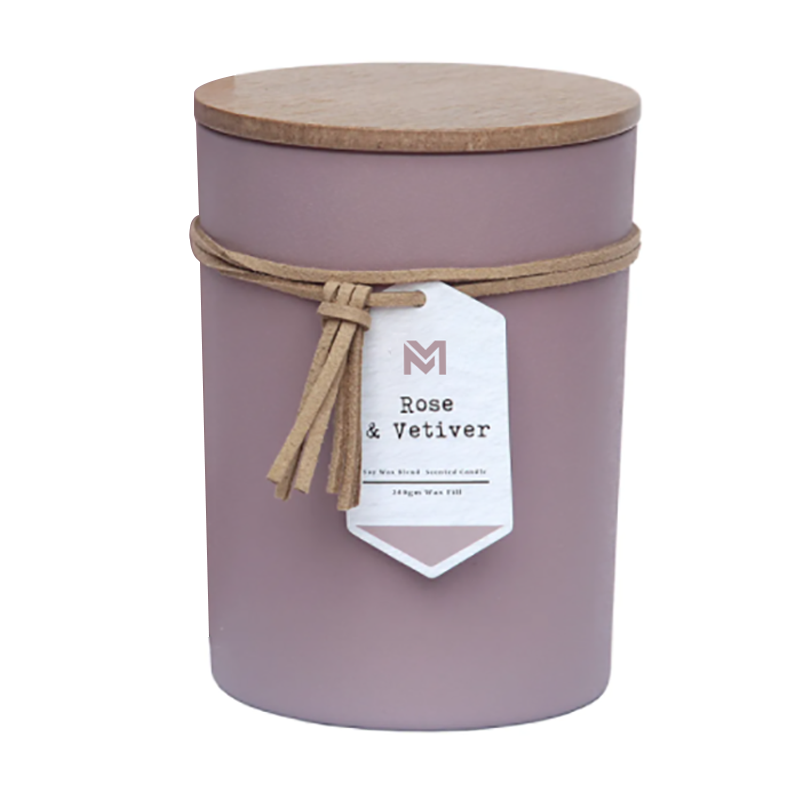 M&S scent, cu etichetă privată, capac din lemn, parfum pentru aromaterapie, lumânări de ceară de soia, set cadou în borcan de sticlă