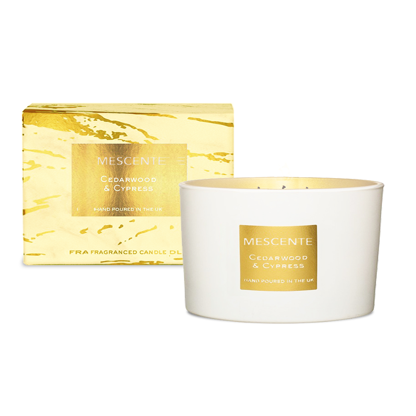 Set cadou de lumânări cu parfum de palmier de cocos M&Scent cu 3 fitil decorativ decorativ