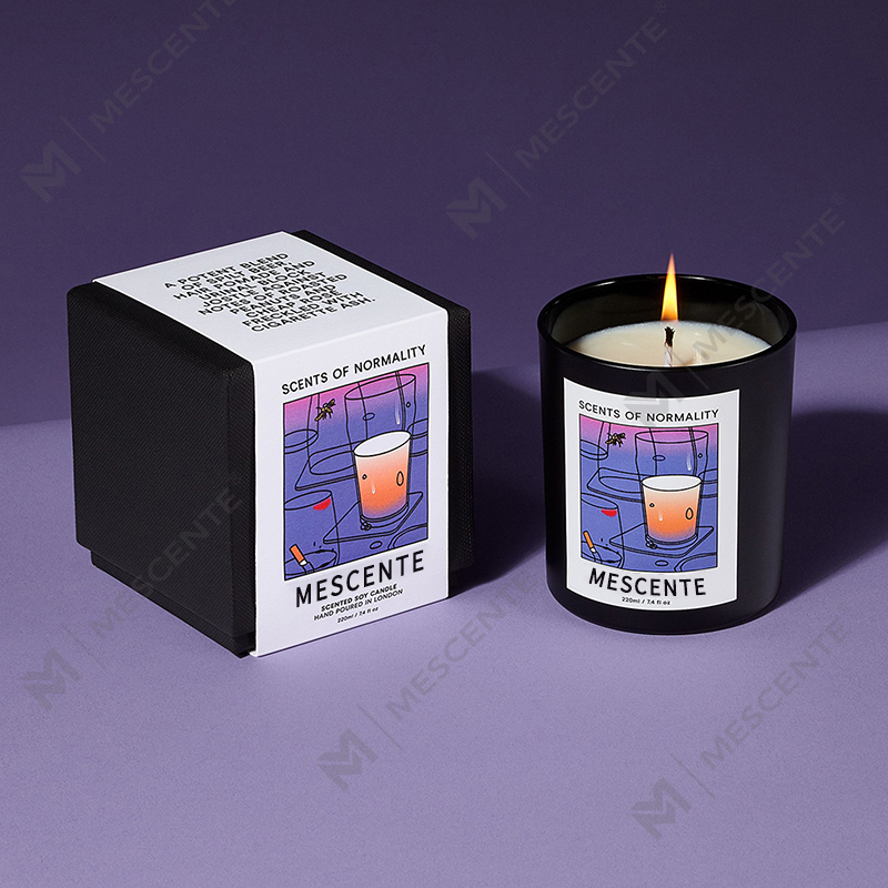 M&Scent Wholesale Lumanari de ceara de soia cu aromă de cristal de Crăciun, cu etichetă privată personalizată de lux