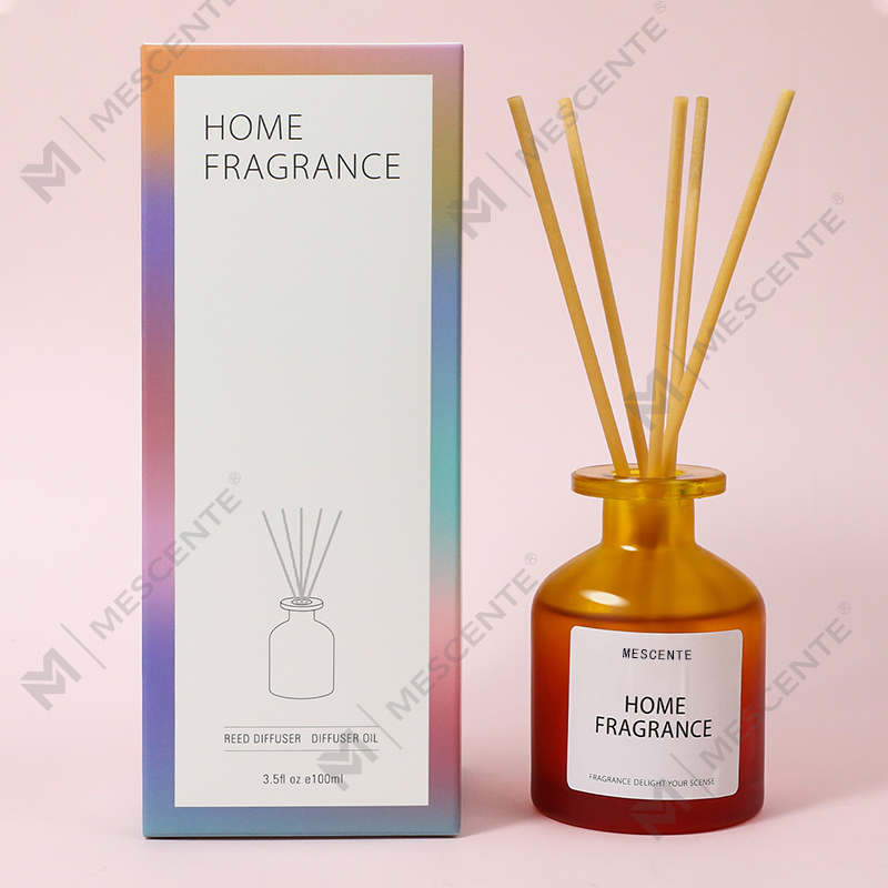 Sticlă unică de sticlă cu ridicata, cu parfum, flori, difuzor de trestie, umplere de ulei cu cutii de ambalare, set de cadou