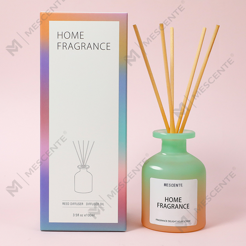 Sticlă unică de sticlă cu ridicata, cu parfum, flori, difuzor de trestie, umplere de ulei cu cutii de ambalare, set de cadou