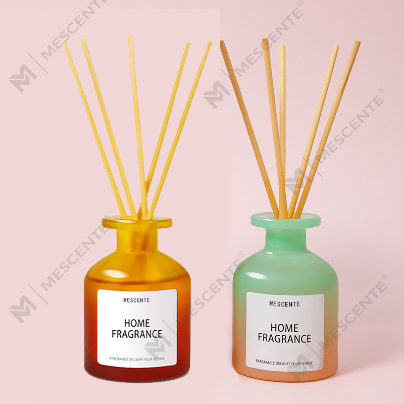 Sticlă unică de sticlă cu ridicata, cu parfum, flori, difuzor de trestie, umplere de ulei cu cutii de ambalare, set de cadou