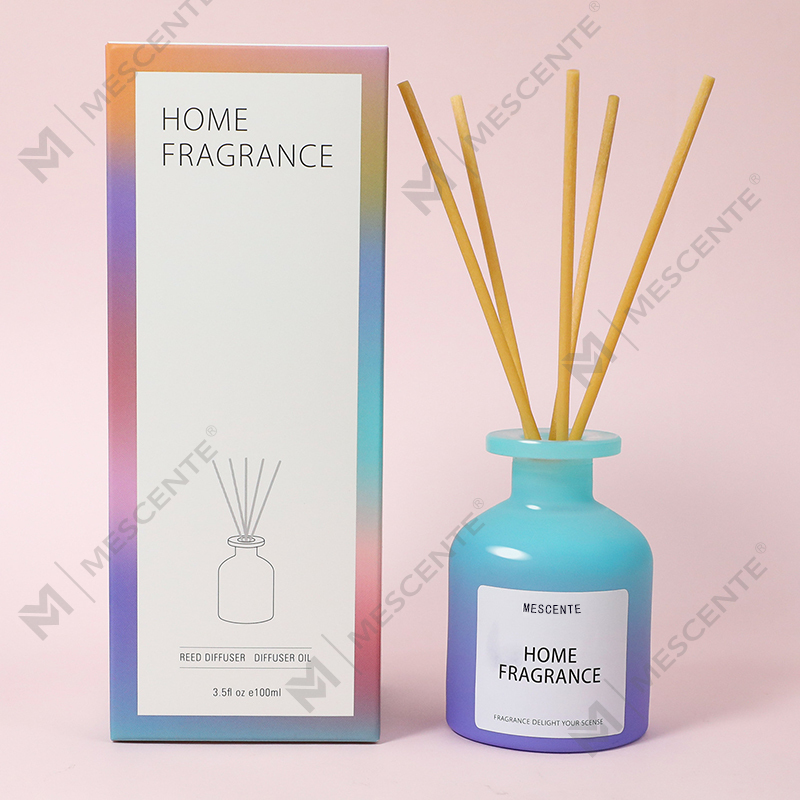 Sticlă unică de sticlă cu ridicata, cu parfum, flori, difuzor de trestie, umplere de ulei cu cutii de ambalare, set de cadou