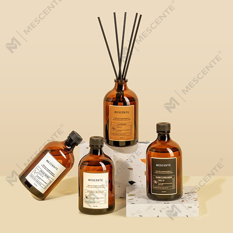 Bețișoare colorate din sticlă de lux iridescentă, negru și auriu, 100 ml, difuzor de stuf din fibră, odorizant, solvent