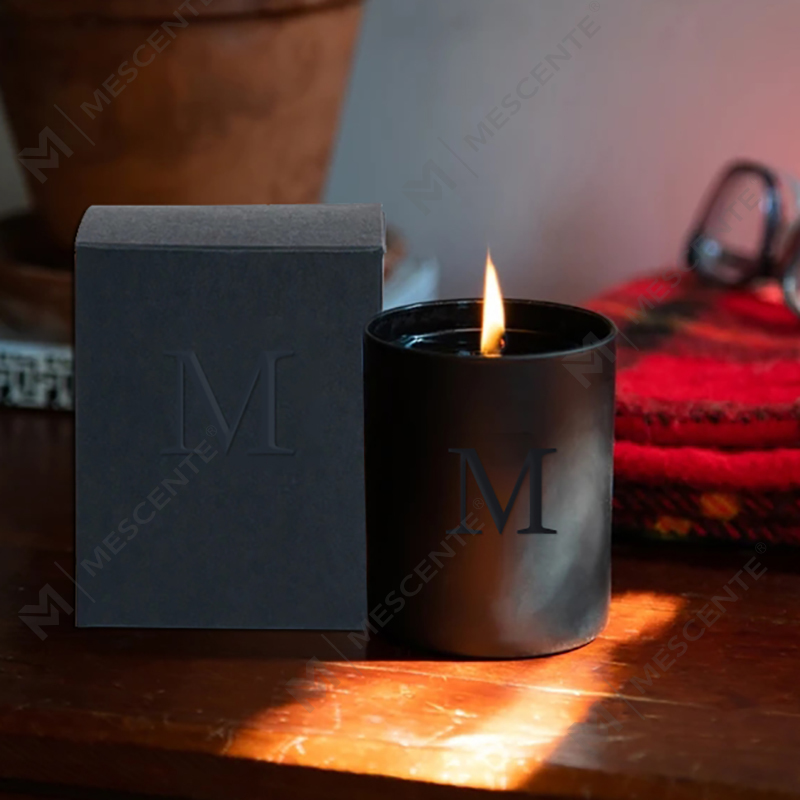 M&Scent Wholesale Borcane unice negre de lux Lumânări decorative de soia cu cristale, decorative de nuntă