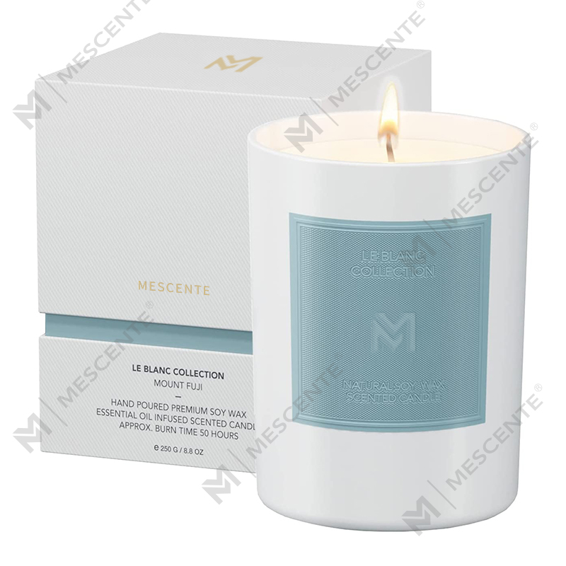 M&Scent Wholesale Custom Luxury Borcan de sticlă neagră Seturi de lumânări cu ceară de soia pentru aromaterapie de Crăciun