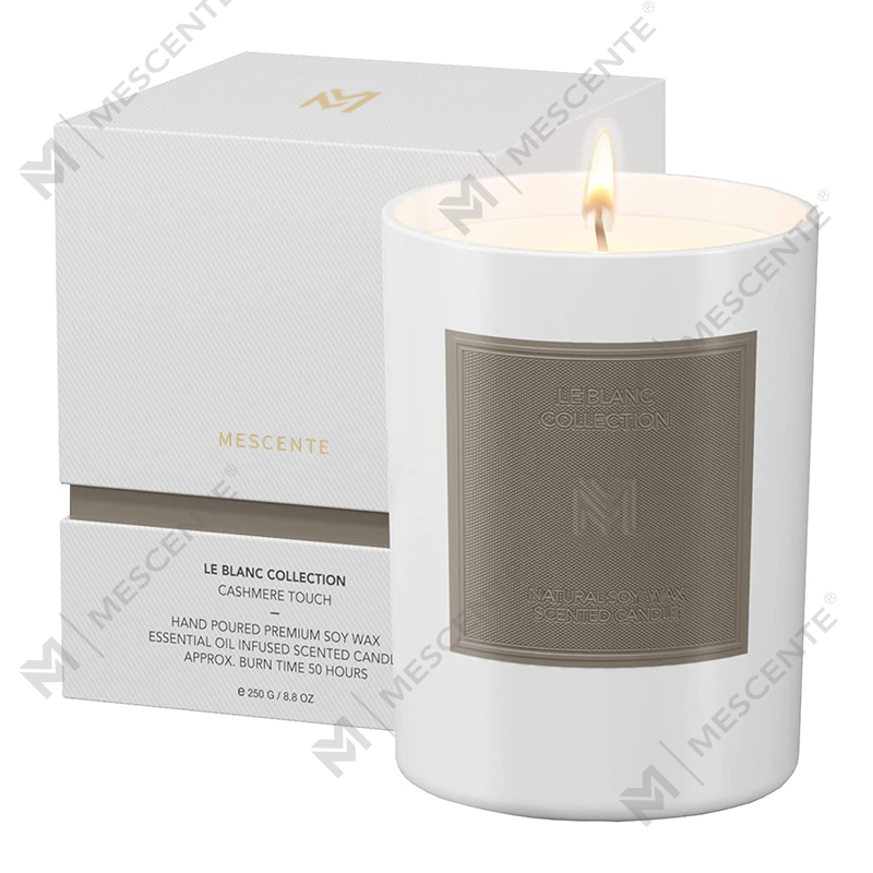 M&Scent Wholesale Custom Luxury Borcan de sticlă neagră Seturi de lumânări cu ceară de soia pentru aromaterapie de Crăciun