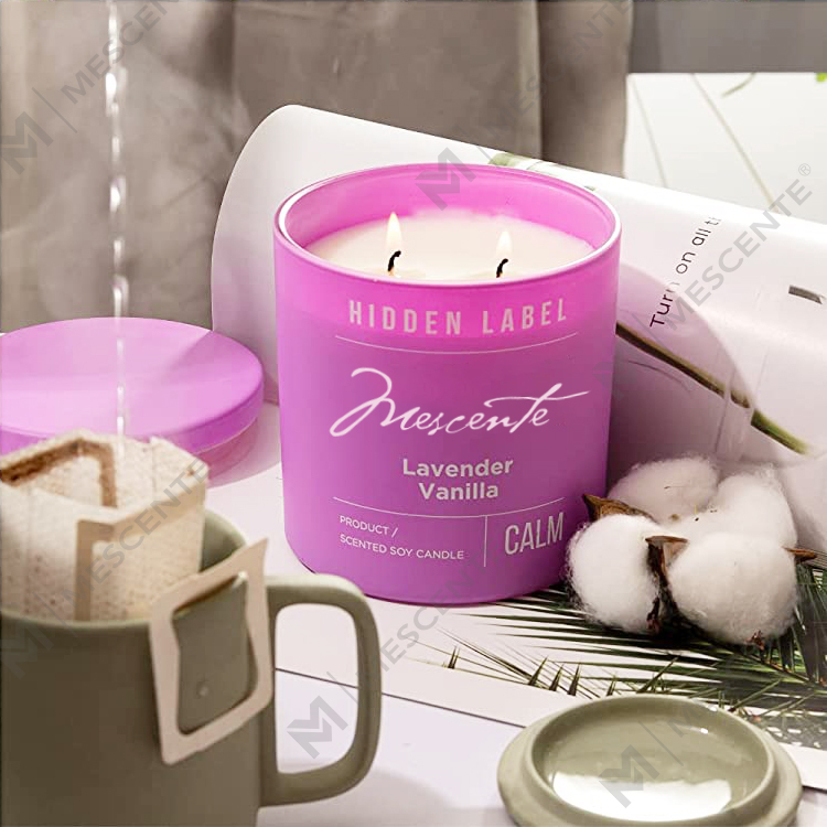 M&Scent Wholesale Luxury Private Label Borcane negre Lumanari parfumate de ceara de soia cu cristale