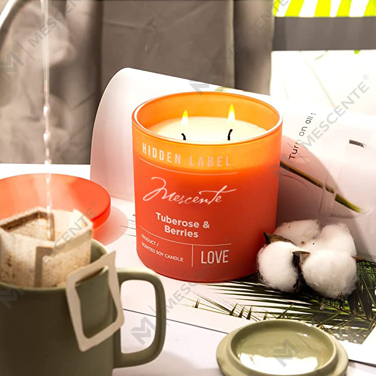 M&Scent Wholesale Luxury Private Label Borcane negre Lumanari parfumate de ceara de soia cu cristale