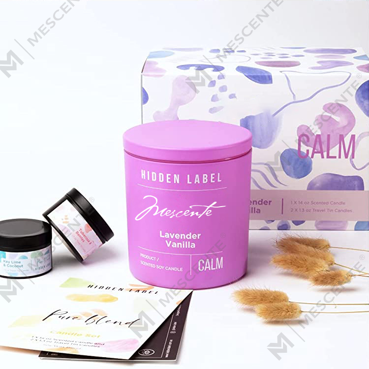 M&Scent Wholesale Luxury Private Label Borcane negre Lumanari parfumate de ceara de soia cu cristale