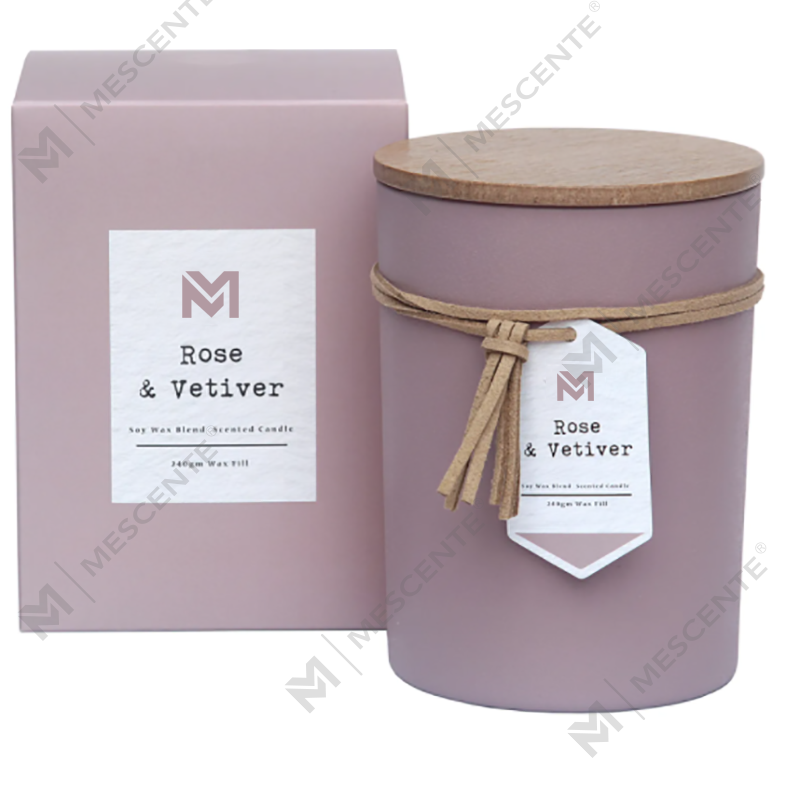 M&S scent, cu etichetă privată, capac din lemn, parfum pentru aromaterapie, lumânări de ceară de soia, set de cadou în borcan de sticlă