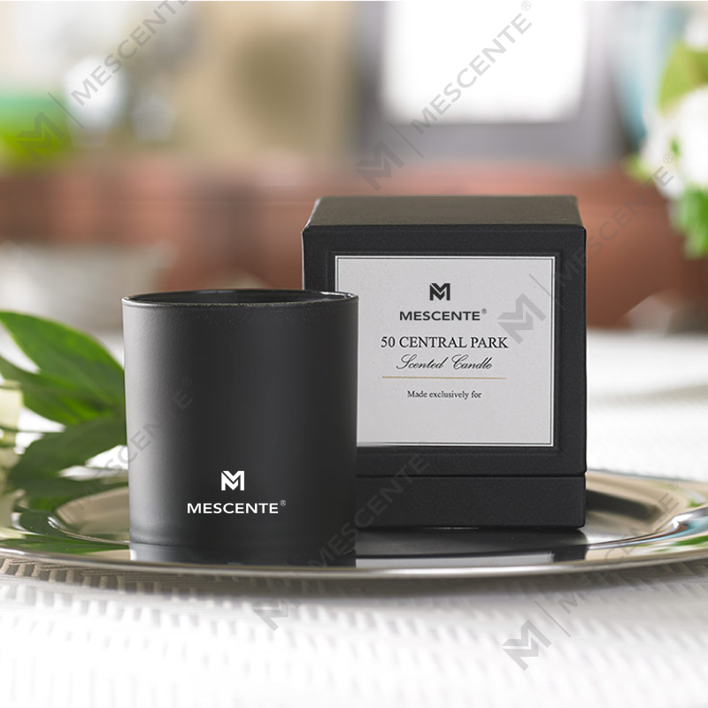 M&S Scent Lumânări de aromaterapie masculine cromate cu etichetă privată de lux, 22 oz, cu cristale în interior