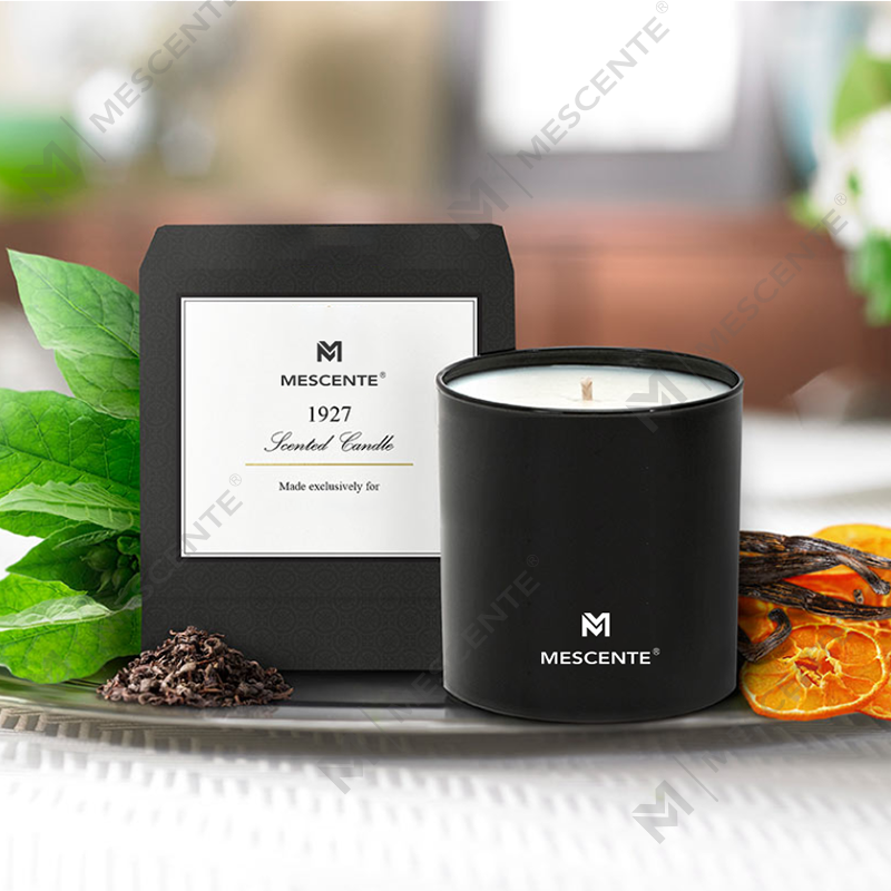M&S Scent Lumânări de aromaterapie masculine cromate cu etichetă privată de lux, 22 oz, cu cristale în interior