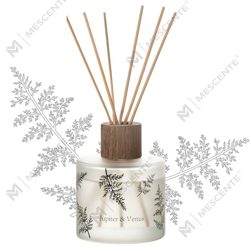 M&Scent, vânzare cu ridicata de lux, sticlă decorativă de chihlimbar, fără foc, difuzor unic de stuf de aromă florală transparentă
