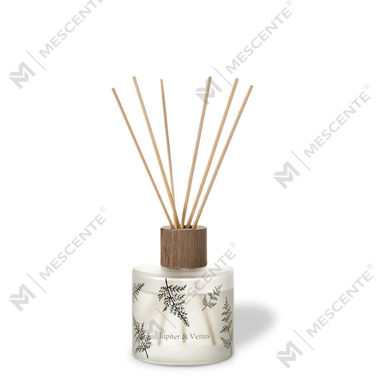 M&Scent, vânzare cu ridicata de lux, sticlă decorativă de chihlimbar, fără foc, difuzor unic de stuf de aromă florală transparentă