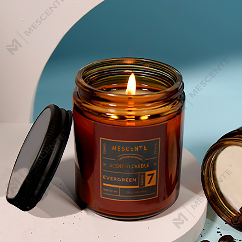 Lumânări de ceară de soia parfumate de lux cu etichetă privată personalizate M&Scent, cu capac