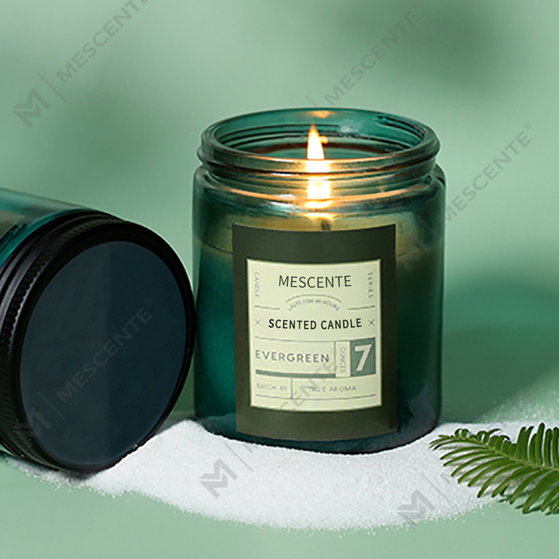 Lumânări de ceară de soia parfumate de lux cu etichetă privată personalizate M&Scent, cu capac