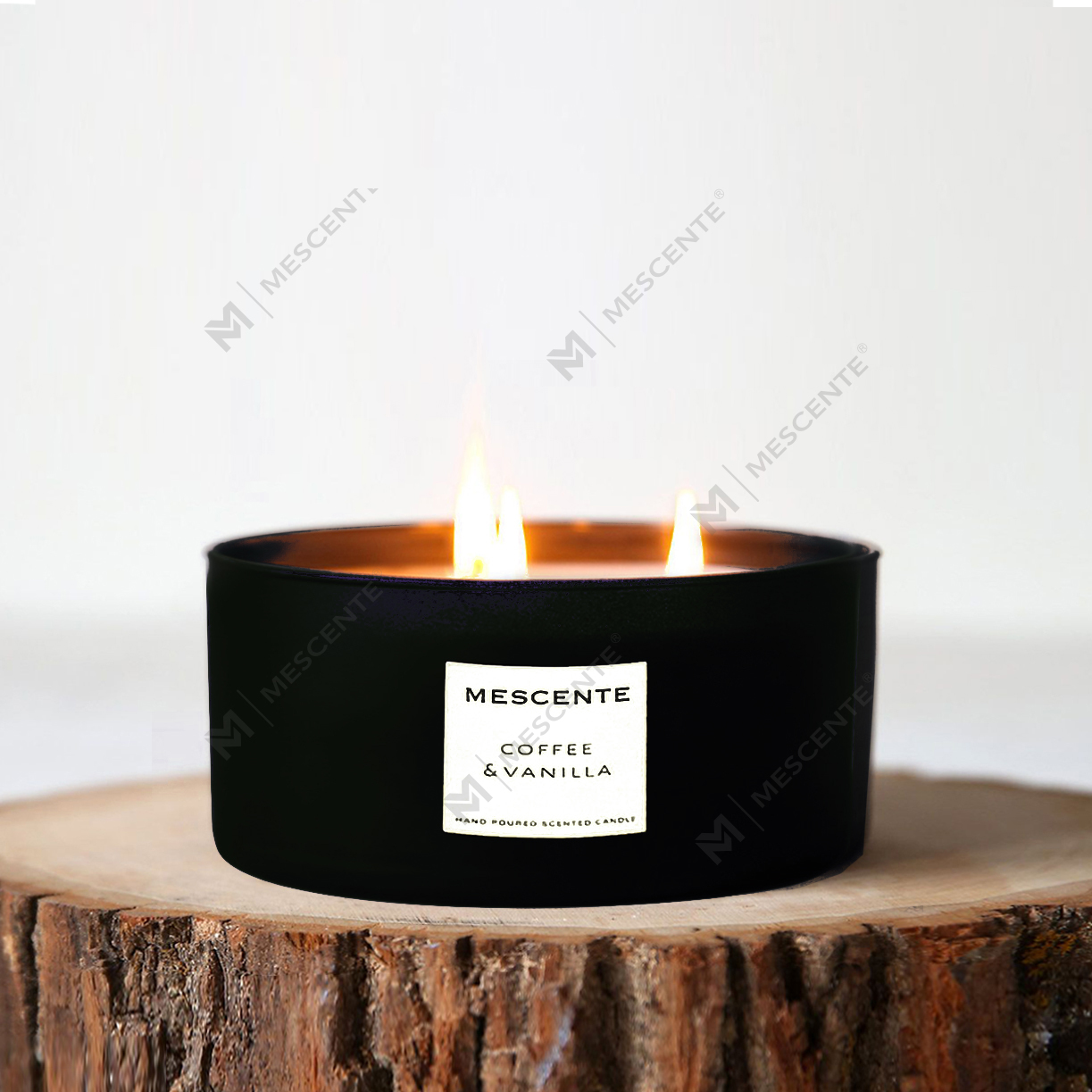Set cadou de lumânări cu parfum de palmier de cocos M&Scent cu 3 fitiluri decorative pentru aromoterapie