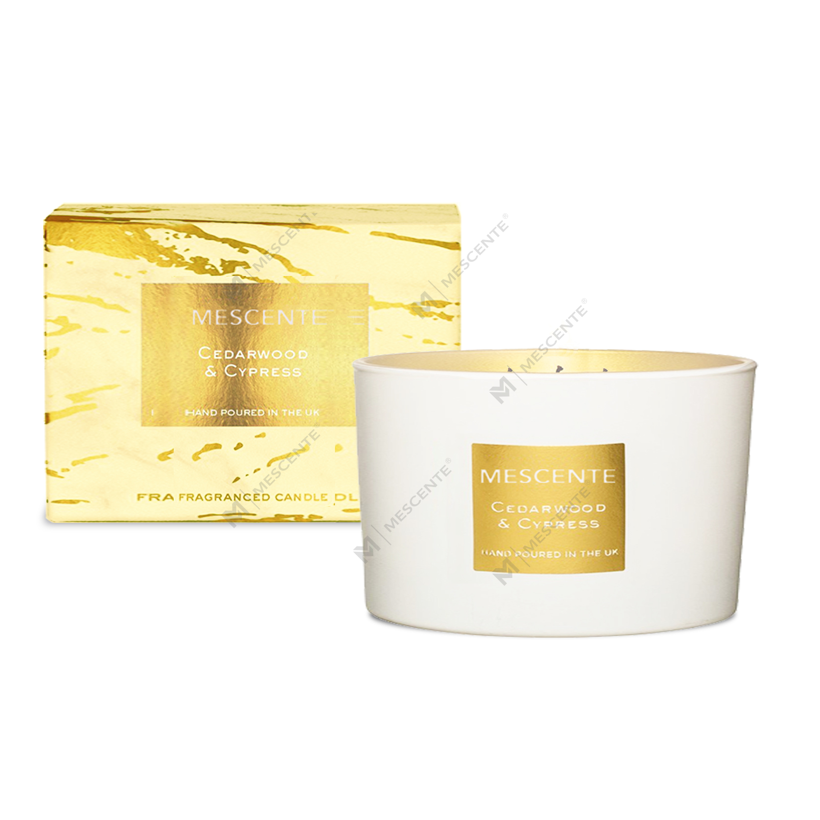 Set cadou de lumânări cu parfum de palmier de cocos M&Scent cu 3 fitiluri decorative pentru aromoterapie