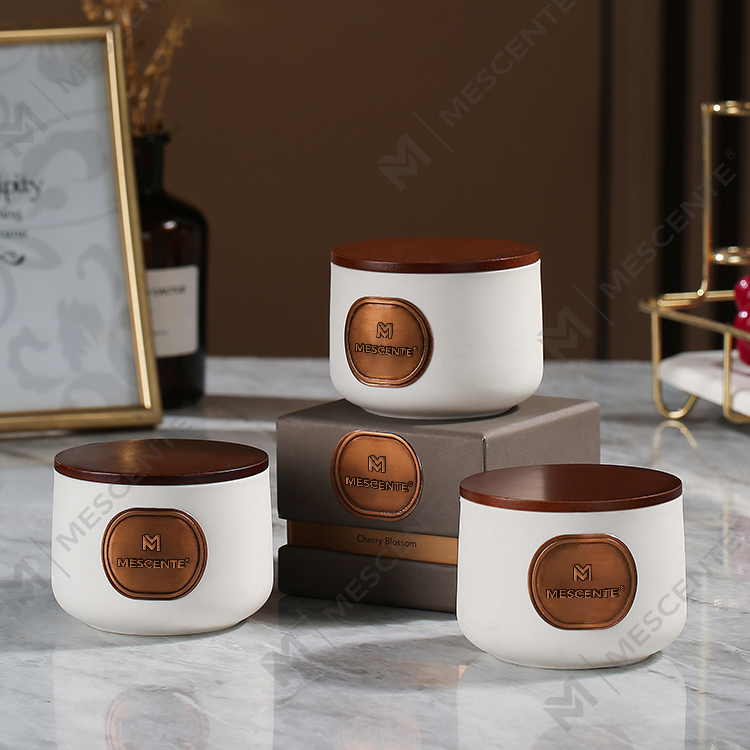 Seturi cadou de lumânări din ceară de nucă de cocos cu etichetă privată M&Scent