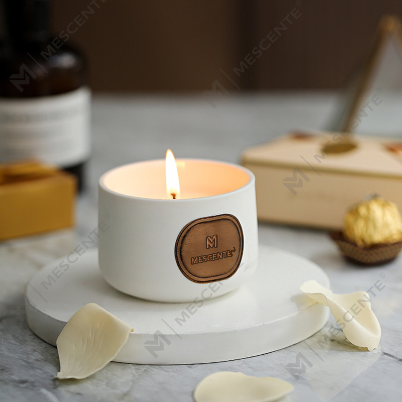 Seturi cadou de lumânări din ceară de nucă de cocos cu etichetă privată M&Scent