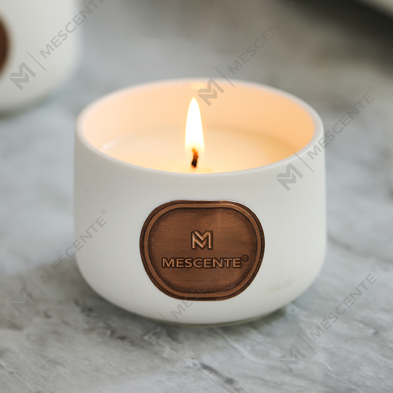 Seturi cadou de lumânări din ceară de nucă de cocos cu etichetă privată M&Scent