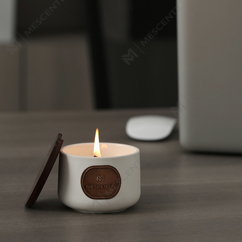 Seturi cadou de lumânări din ceară de nucă de cocos cu etichetă privată M&Scent