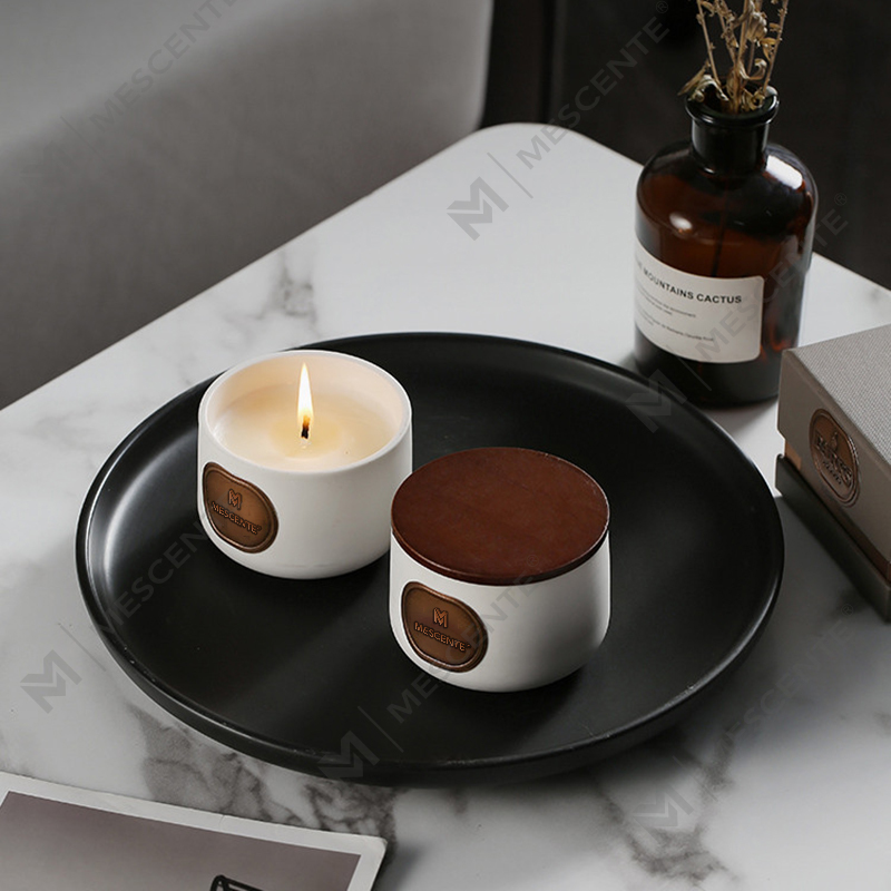 Seturi cadou de lumânări din ceară de nucă de cocos cu etichetă privată M&Scent