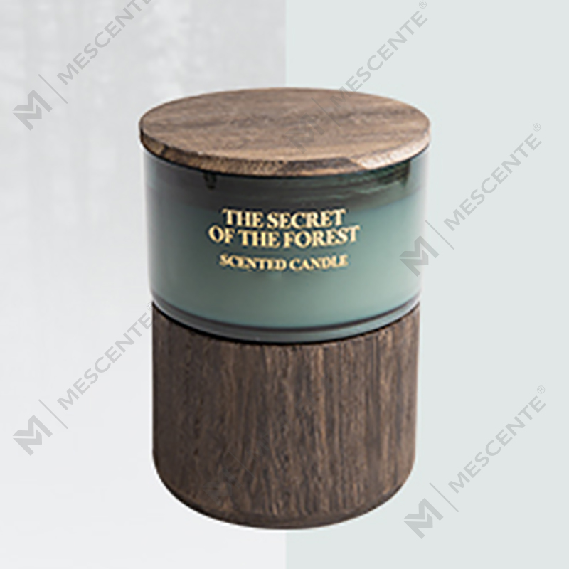 Borcane de sticlă personalizate M&Scent, la comandă în vrac, lumânare parfumată de ceară de soia cu cristale