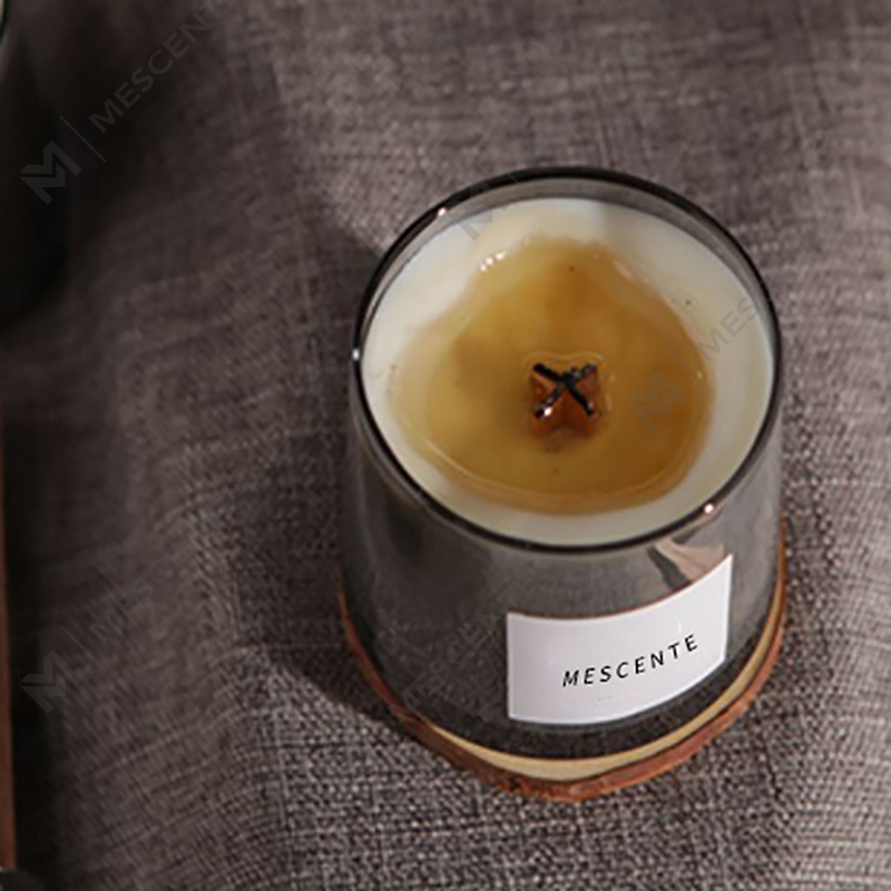 Borcane din sticlă de lux M&Scent, fitile din lemn de cristal, lumânări parfumate de ceară de soia, lumânări de nuntă